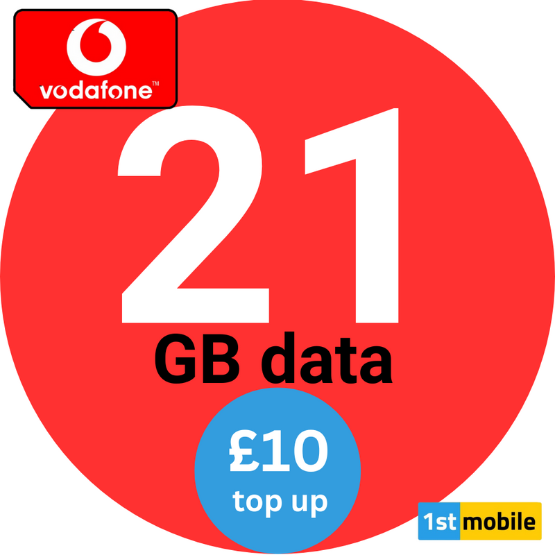 FREE Vodafone UK Pay As You Go Sim Cards, 3X BONUS DATA OFFER