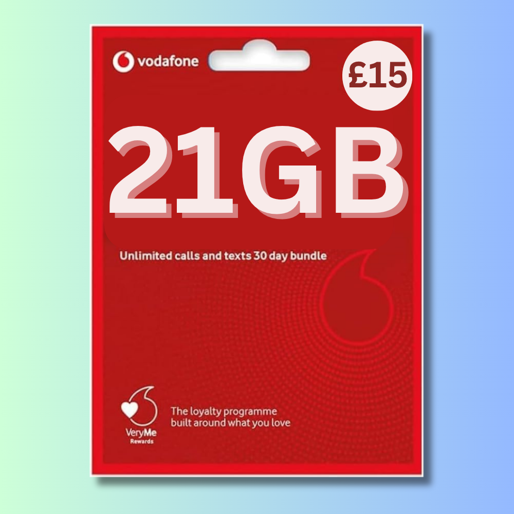 FREE Vodafone UK Pay As You Go Sim Cards, Pay As You Go, TRIPLE DATA