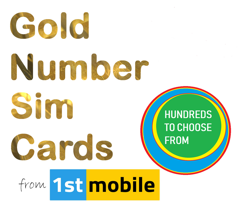 Vodafone Pay As You Go sim cards - CHOOSE YOUR OWN GOLD NUMBER - List V5