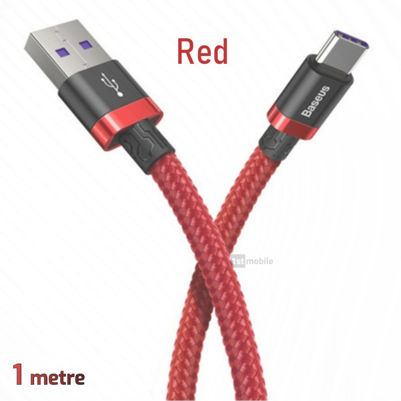 Premium Tough Braided USB-C Cable, 40W USB-C. 1 or 2 metres