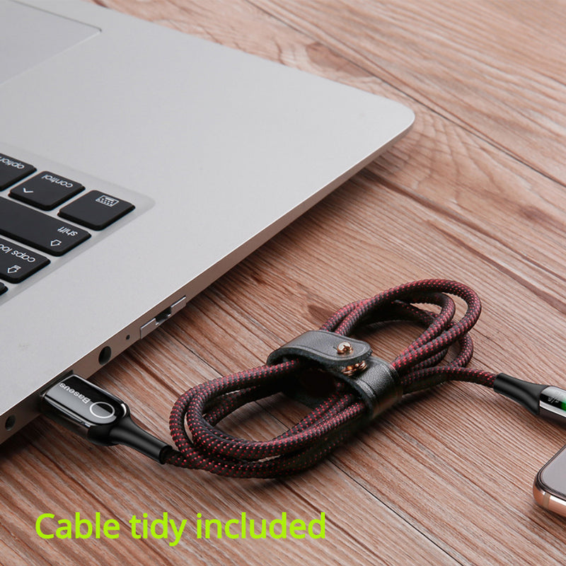 'Intellicharge' Tough USB-C Cable with Colour Changing LED Charge Indicator and Smart Auto Cut-off