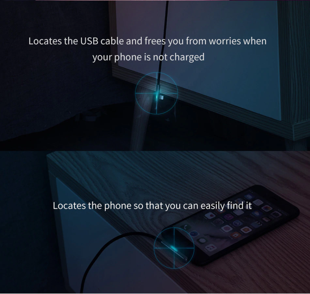 Premium Right Angle USB LED Cable for iPhone/iPad - 1stMobile.UK