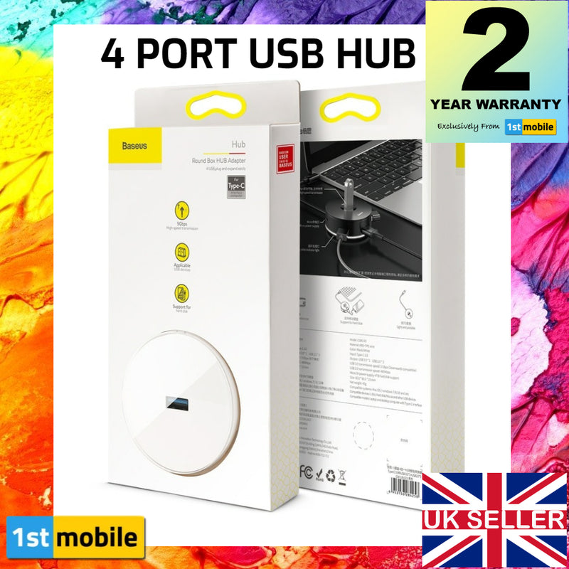 4 Port USB Hub with MicroUSB Powered Port